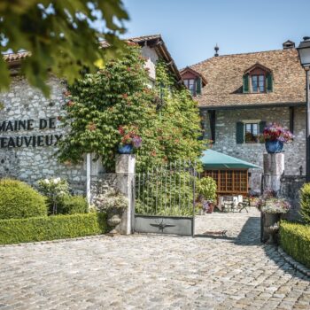 Michelin star restaurant Domaine de Châteauvieux in Geneva, Switzerland
