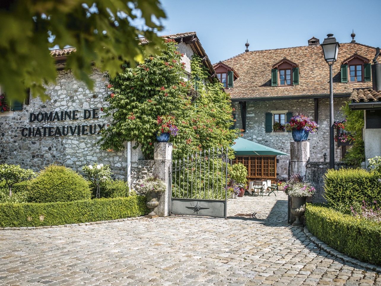 Michelin star restaurant Domaine de Châteauvieux in Geneva, Switzerland
