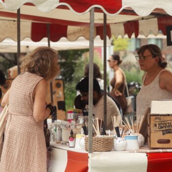 Stalls at Riverscape fete