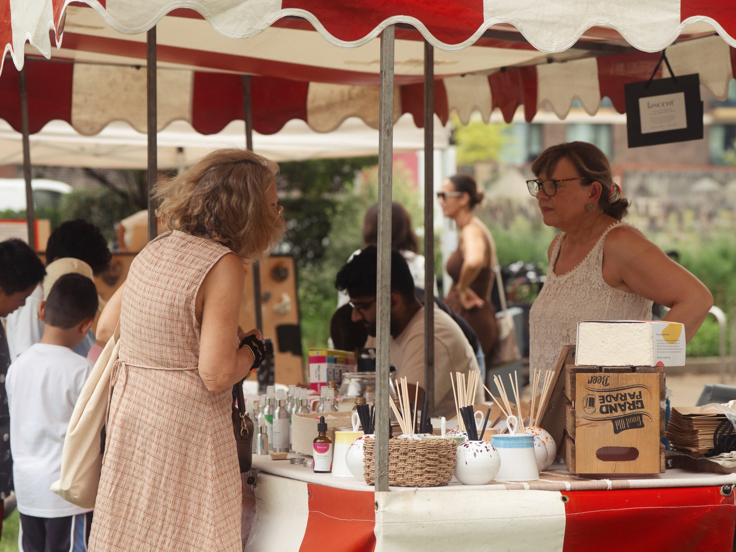 Stalls at Riverscape fete